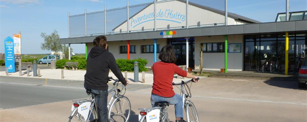 Entrée Cité de l'Huître à Marennes proche de Laguna Lodge Résidence sur la Côte Atlantique en Charente-Maritime (17)