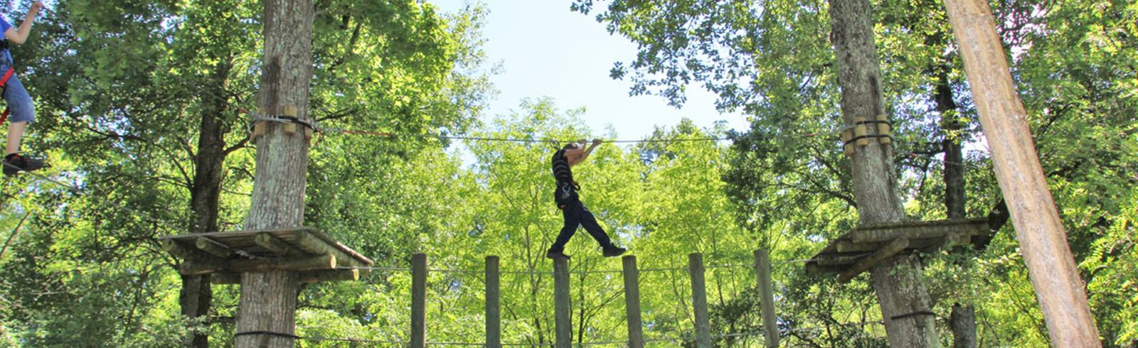 Accrobranche Parc Aventure La Gataudière proche de Laguna Lodge Résidence en Charente-Maritime (17) sur la Côte Atlantique
