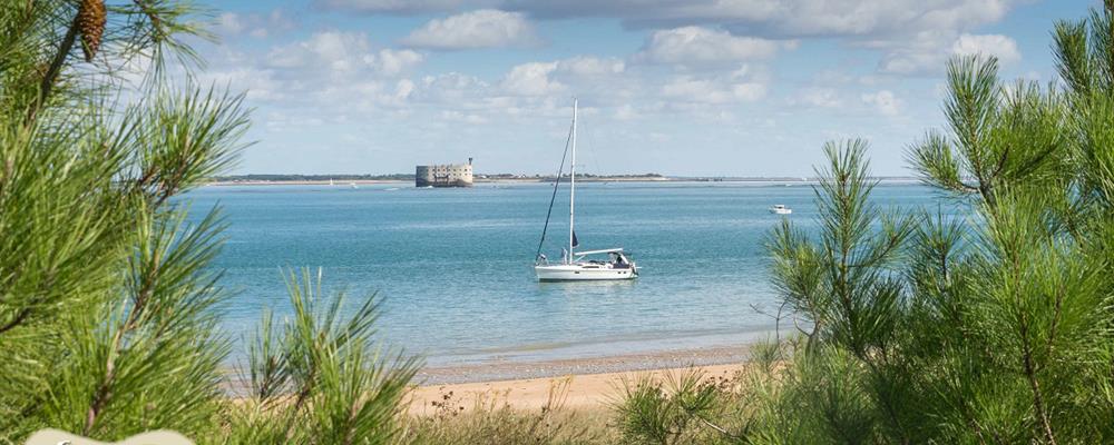 Plage à Boyardville, sur l'Île d'Oléron, Charente-Maritime