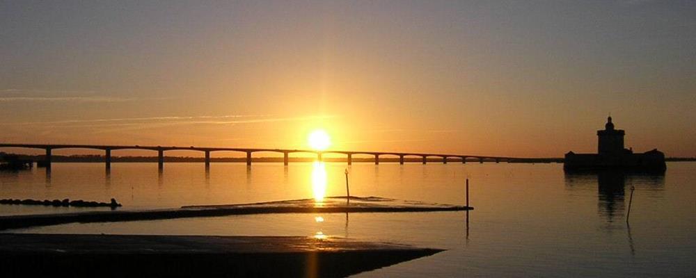 Coucher de soleil - Pont de l'Île d'Oléron - Charente-Maritime