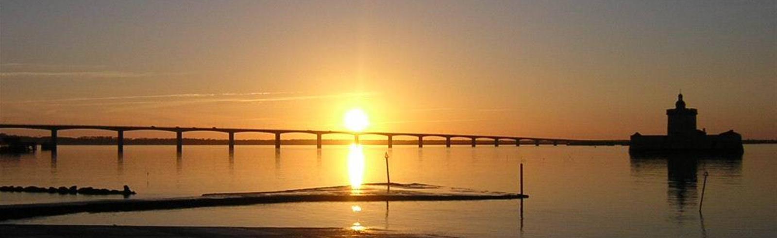 Coucher de soleil - Pont de l'Île d'Oléron - Charente-Maritime